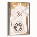 Bohemian Wall Art - Earthy Toned Boho Decor Canvas for Modern Spaces