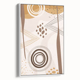 Bohemian Wall Art - Earthy Toned Boho Decor Canvas for Modern Spaces