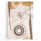 Bohemian Wall Art - Earthy Toned Boho Decor Canvas for Modern Spaces
