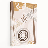 Bohemian Wall Art - Earthy Toned Boho Decor Canvas for Modern Spaces