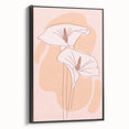 Bohemian Wall Art - Soft Floral Boho Decor Canvas for Serene Spaces