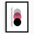 Bohemian Wall Art | Bauhaus 1923 Minimalist Pink and Black Boho Print