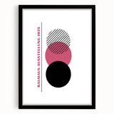 Bohemian Wall Art | Bauhaus 1923 Minimalist Pink and Black Boho Print