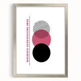 Bohemian Wall Art | Bauhaus 1923 Minimalist Pink and Black Boho Print