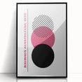 Bohemian Wall Art | Bauhaus 1923 Minimalist Pink and Black Boho Print