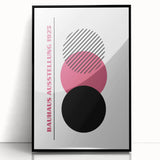 Bohemian Wall Art | Bauhaus 1923 Minimalist Pink and Black Boho Print