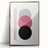 Bohemian Wall Art | Bauhaus 1923 Minimalist Pink and Black Boho Print