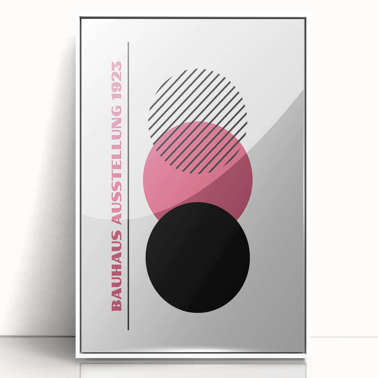 Bohemian Wall Art | Bauhaus 1923 Minimalist Pink and Black Boho Print