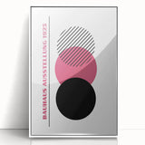 Bohemian Wall Art | Bauhaus 1923 Minimalist Pink and Black Boho Print
