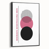 Bohemian Wall Art | Bauhaus 1923 Minimalist Pink and Black Boho Print