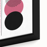 Bohemian Wall Art | Bauhaus 1923 Minimalist Pink and Black Boho Print