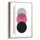 Bohemian Wall Art | Bauhaus 1923 Minimalist Pink and Black Boho Print