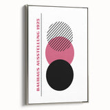Bohemian Wall Art | Bauhaus 1923 Minimalist Pink and Black Boho Print