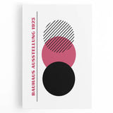 Bohemian Wall Art | Bauhaus 1923 Minimalist Pink and Black Boho Print