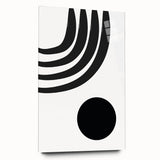 Bohemian Wall Art - Modern Monochrome Boho Decor Canvas for Minimal Spaces