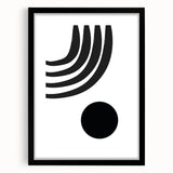 Bohemian Wall Art - Modern Monochrome Boho Decor Canvas for Minimal Spaces