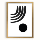 Bohemian Wall Art - Modern Monochrome Boho Decor Canvas for Minimal Spaces