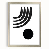 Bohemian Wall Art - Modern Monochrome Boho Decor Canvas for Minimal Spaces