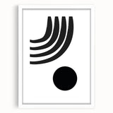 Bohemian Wall Art - Modern Monochrome Boho Decor Canvas for Minimal Spaces