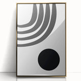 Bohemian Wall Art - Modern Monochrome Boho Decor Canvas for Minimal Spaces