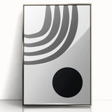 Bohemian Wall Art - Modern Monochrome Boho Decor Canvas for Minimal Spaces