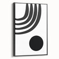 Bohemian Wall Art - Modern Monochrome Boho Decor Canvas for Minimal Spaces