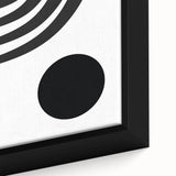 Bohemian Wall Art - Modern Monochrome Boho Decor Canvas for Minimal Spaces