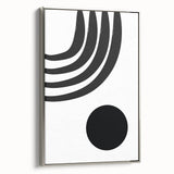 Bohemian Wall Art - Modern Monochrome Boho Decor Canvas for Minimal Spaces