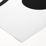 Bohemian Wall Art - Modern Monochrome Boho Decor Canvas for Minimal Spaces