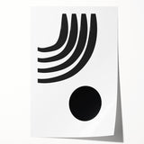 Bohemian Wall Art - Modern Monochrome Boho Decor Canvas for Minimal Spaces