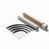 Bohemian Wall Art - Modern Monochrome Boho Decor Canvas for Minimal Spaces