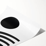 Bohemian Wall Art - Modern Monochrome Boho Decor Canvas for Minimal Spaces