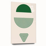 Bohemian Wall Art | Artistic Boho Decor Canvas | Eclectic Green Print