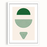 Bohemian Wall Art | Artistic Boho Decor Canvas | Eclectic Green Print