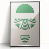 Bohemian Wall Art | Artistic Boho Decor Canvas | Eclectic Green Print