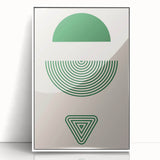 Bohemian Wall Art | Artistic Boho Decor Canvas | Eclectic Green Print