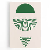 Bohemian Wall Art | Artistic Boho Decor Canvas | Eclectic Green Print