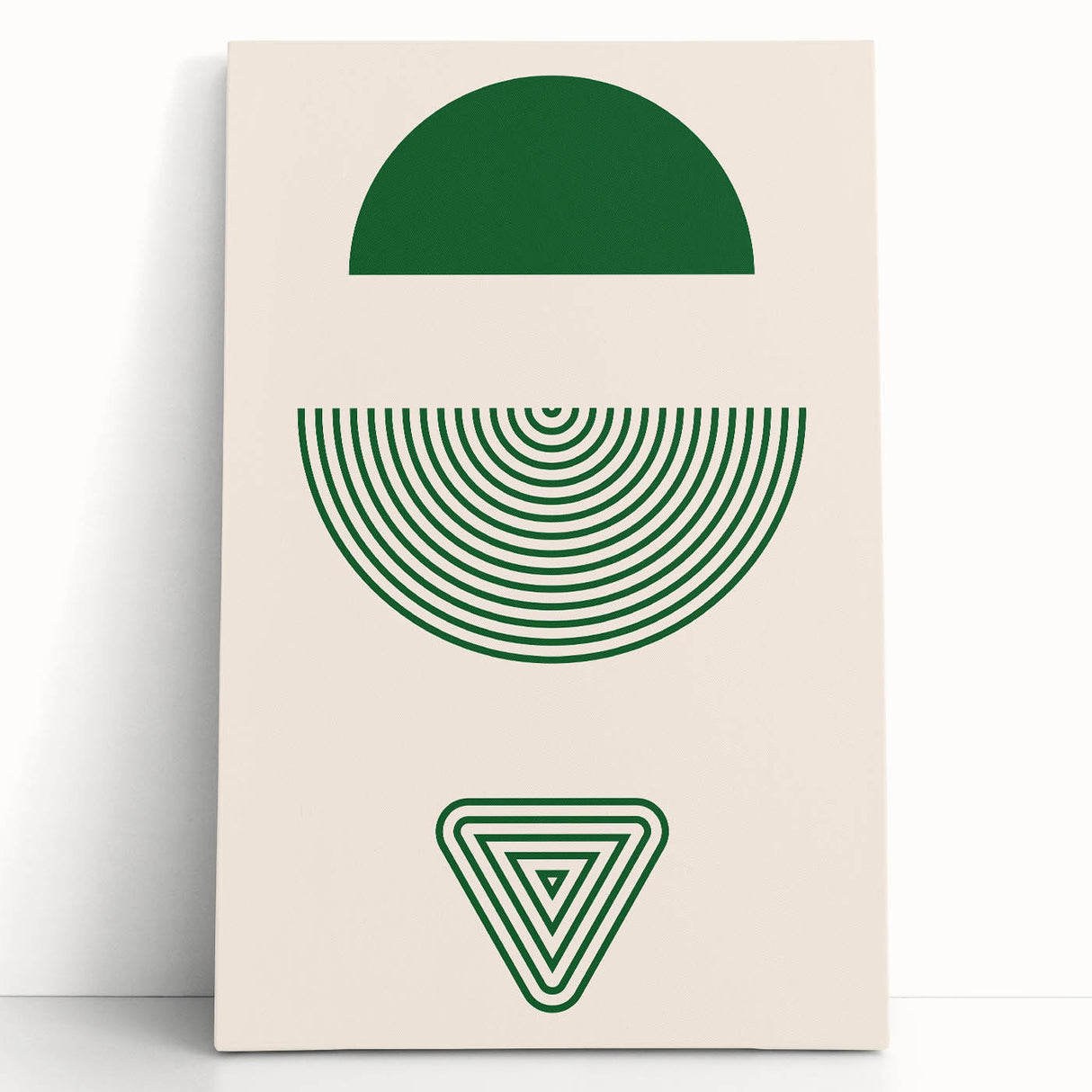 Bohemian Wall Art | Artistic Boho Decor Canvas | Eclectic Green Print