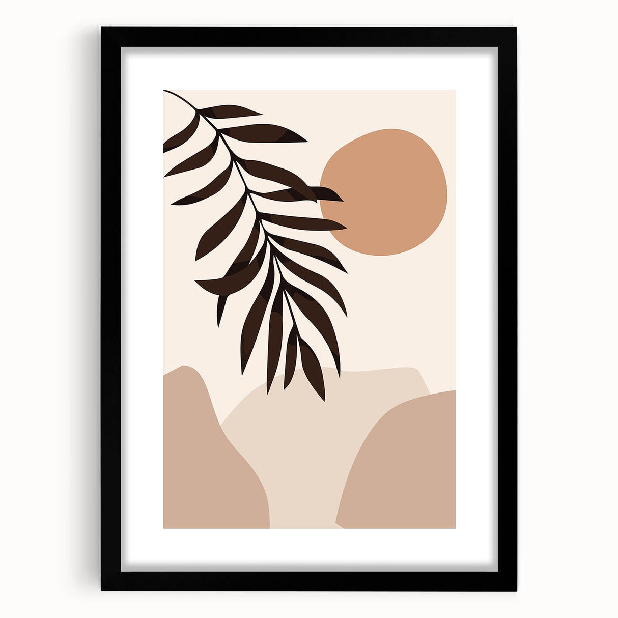 Bohemian Wall Art | Eclectic Boho Decor Canvas | Natural Earthy Print