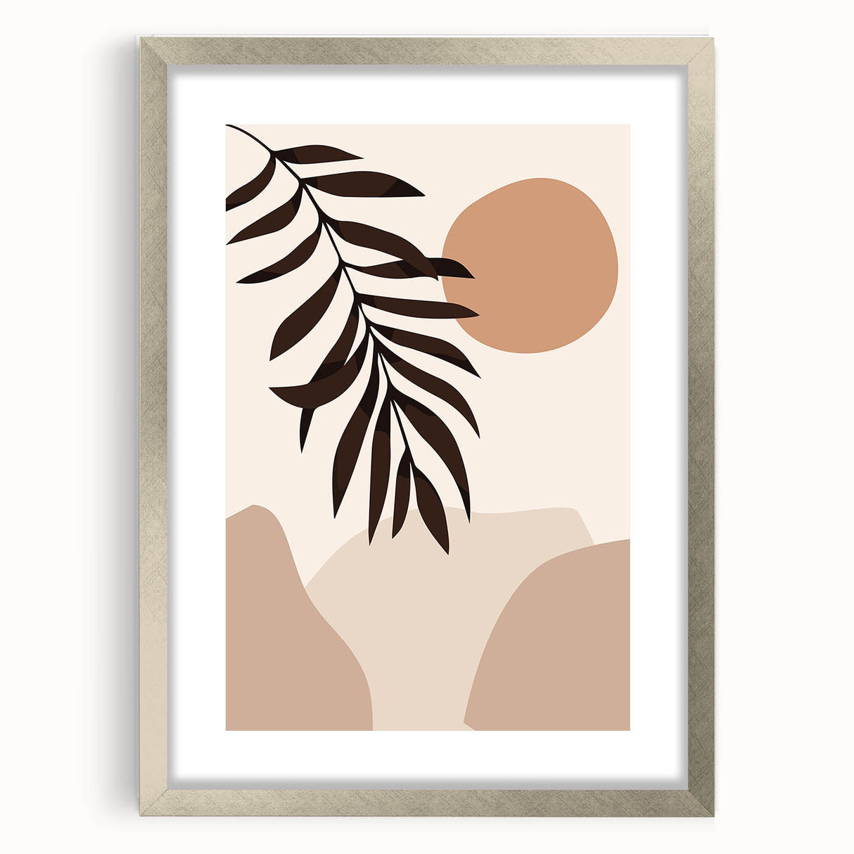 Bohemian Wall Art | Eclectic Boho Decor Canvas | Natural Earthy Print