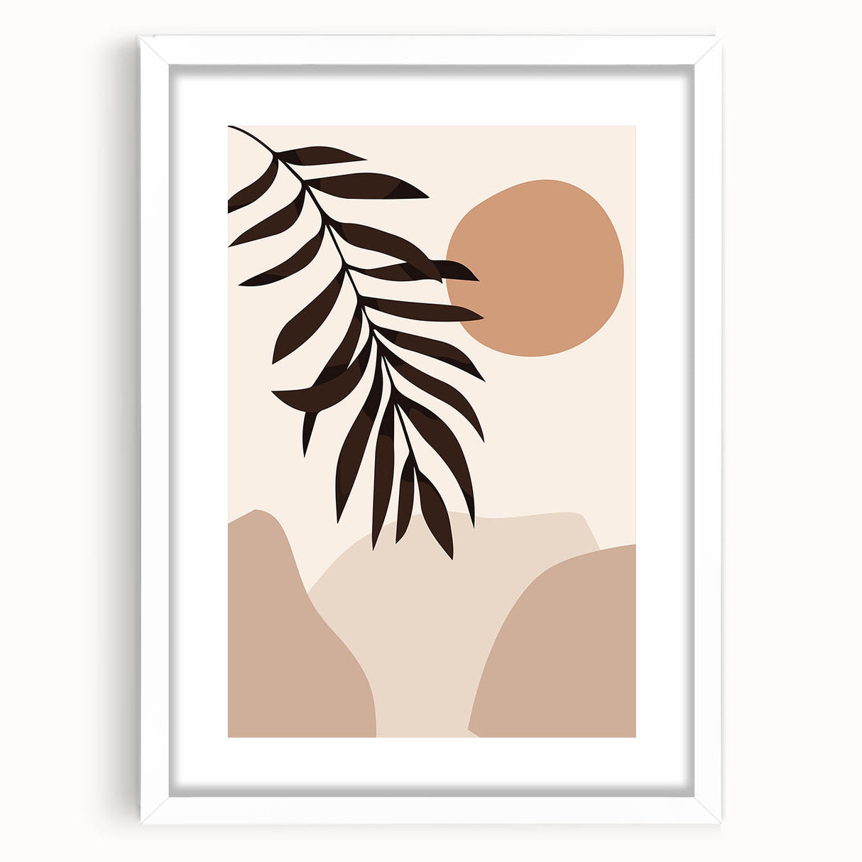 Bohemian Wall Art | Eclectic Boho Decor Canvas | Natural Earthy Print
