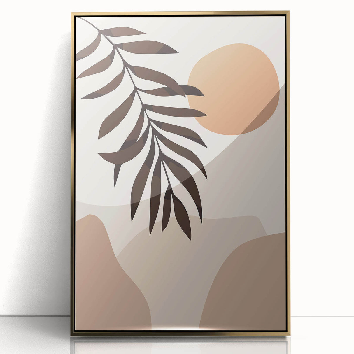 Bohemian Wall Art | Eclectic Boho Decor Canvas | Natural Earthy Print