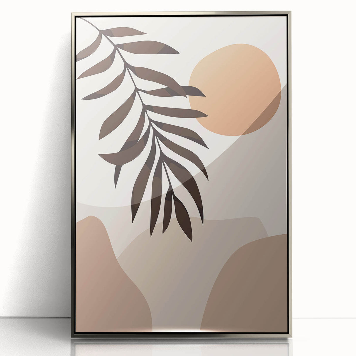 Bohemian Wall Art | Eclectic Boho Decor Canvas | Natural Earthy Print