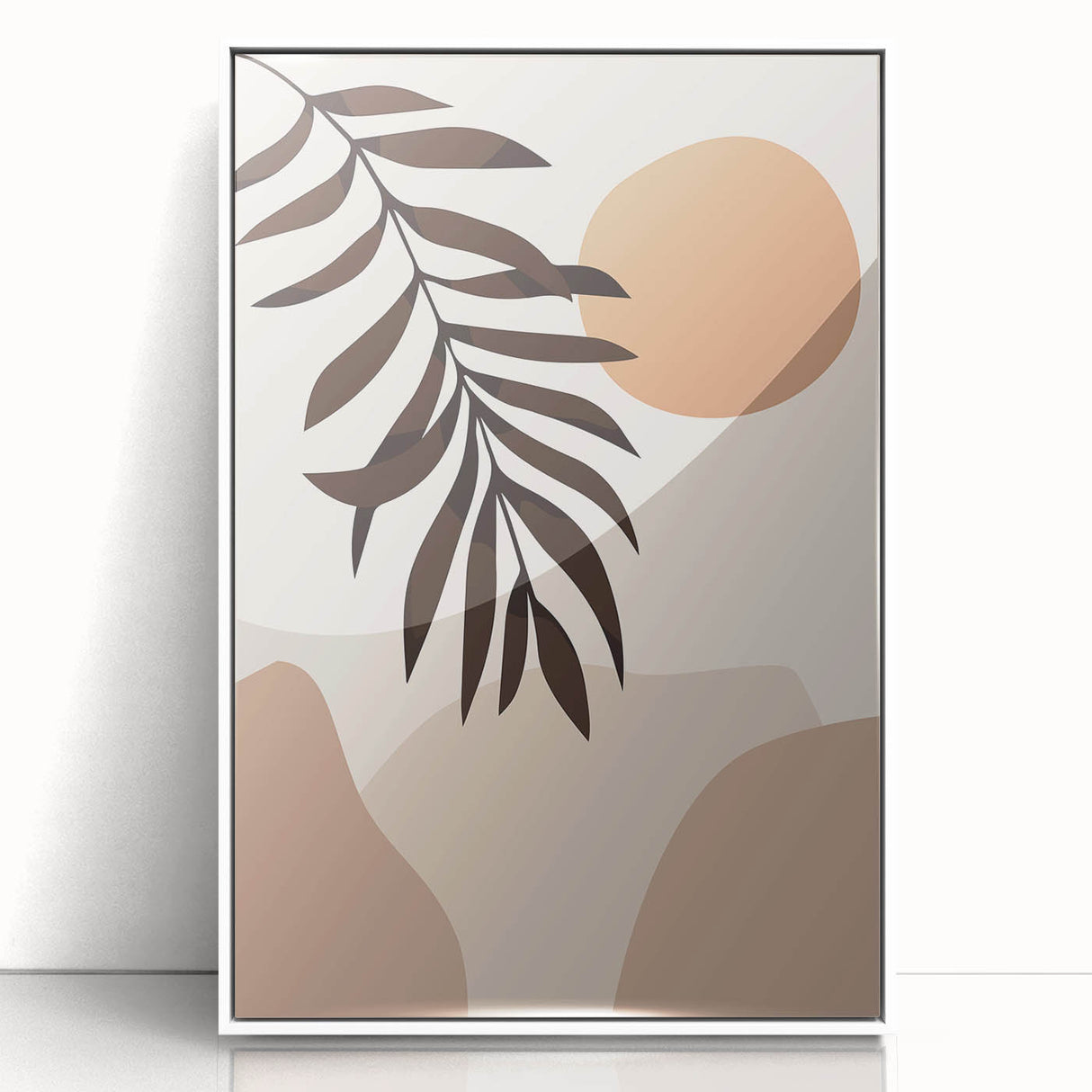 Bohemian Wall Art | Eclectic Boho Decor Canvas | Natural Earthy Print