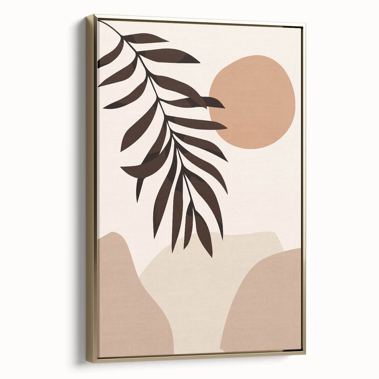 Bohemian Wall Art | Eclectic Boho Decor Canvas | Natural Earthy Print