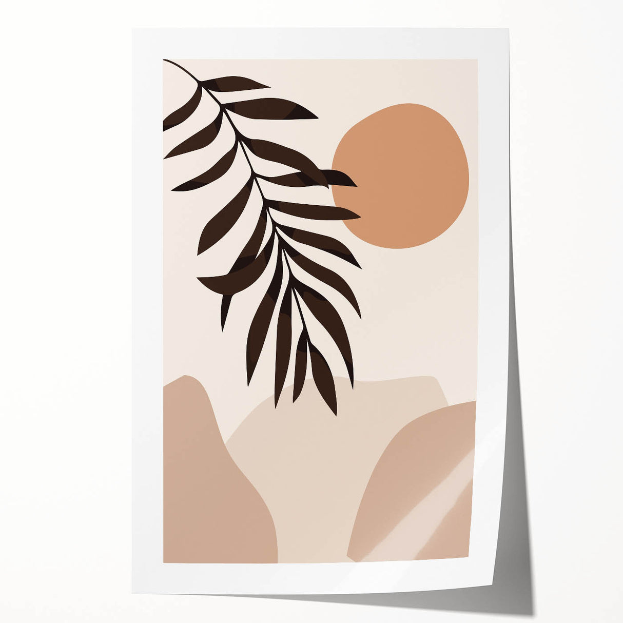 Bohemian Wall Art | Eclectic Boho Decor Canvas | Natural Earthy Print