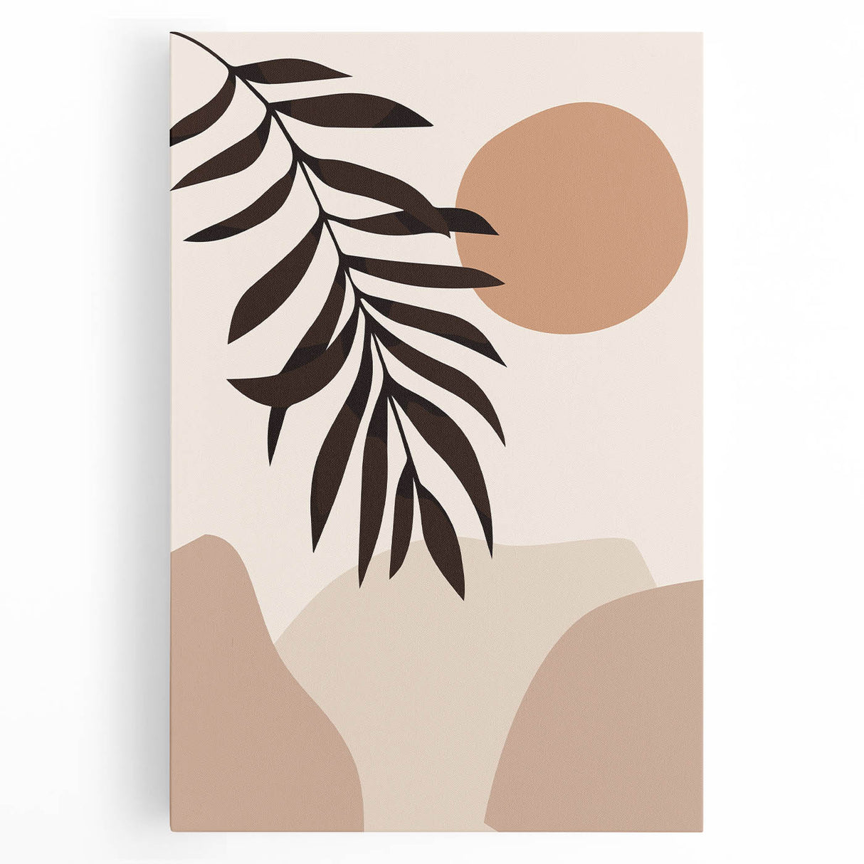 Bohemian Wall Art | Eclectic Boho Decor Canvas | Natural Earthy Print