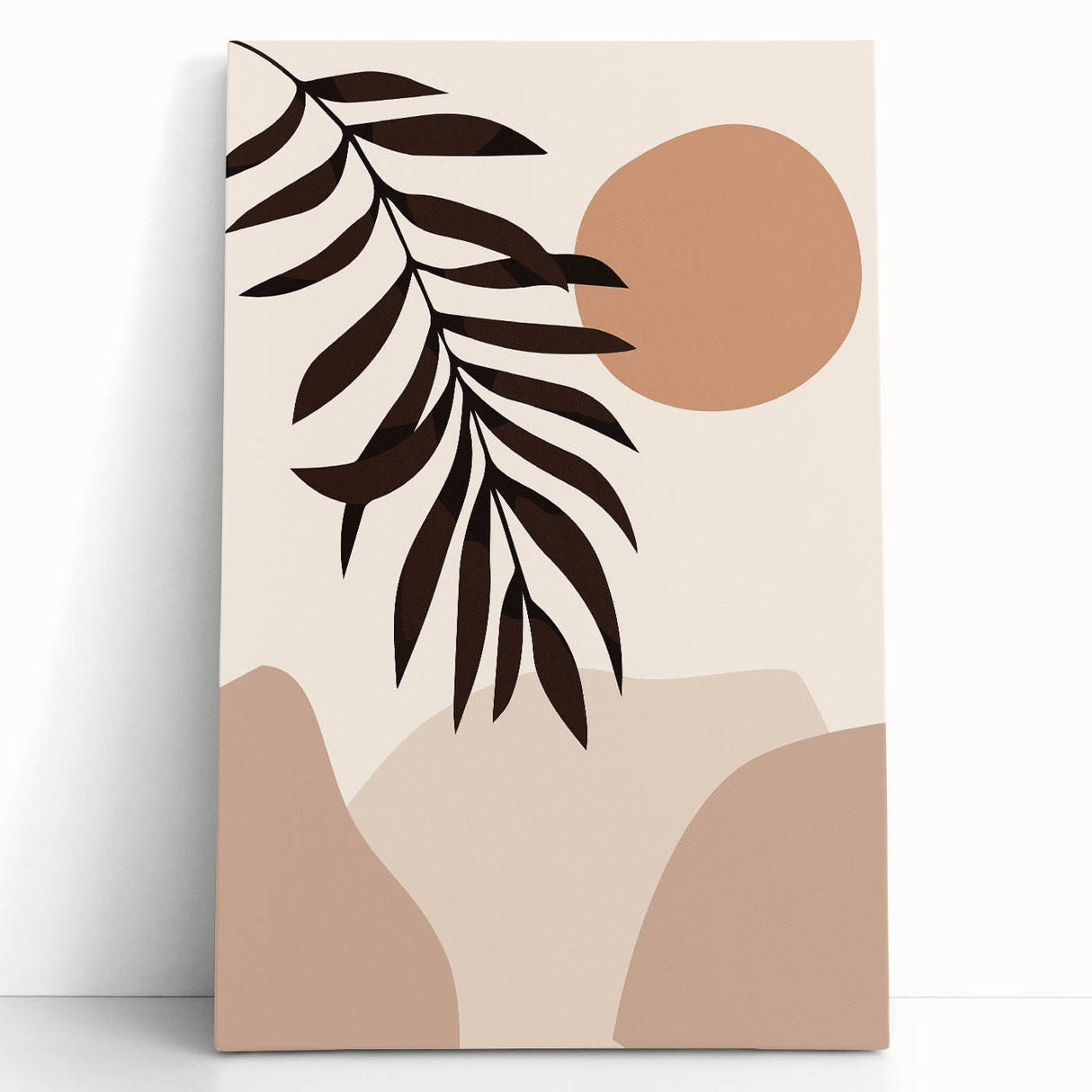Bohemian Wall Art | Eclectic Boho Decor Canvas | Natural Earthy Print