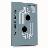 Bohemian Wall Art | Bauhaus 1923 Minimalist Blue and Black Boho Print