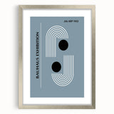 Bohemian Wall Art | Bauhaus 1923 Minimalist Blue and Black Boho Print